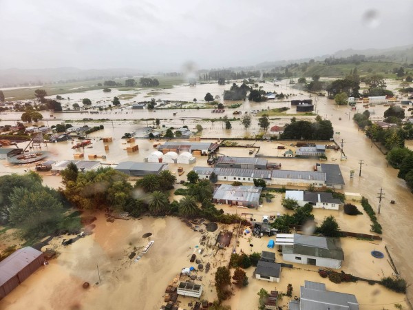 looding in Wairoa during Cyclone Gabrielle, February 2023.   In 30 years, parts of Wellington, Christchurch, Dunedin, and other urban centres   could periodically look a lot like this (Source: Wairoa District Council) 